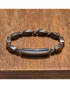 Buddha Stones Hematite Grounding Minimalist Bar Bead Powerful Bracelet - Hematite(Focus ♥ Support)