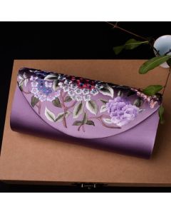 Buddha Stones Hydrangea Su Embroidery Wedding Shopping Wallet Purse Handbag Crossbody Bag - Red (Hydrangea)24*5.5*11cm