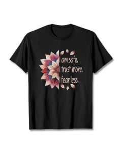 Buddha Stones I Am Safe Tee T-shirt - LightCyan / 2XL