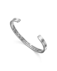 Buddha Stones Inspirational Bracelets Personalized Gift for Her Him Engraved Mantra Cuff Bangle Crown Jewelry - For best-friend