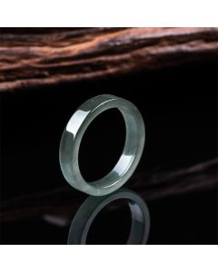 Buddha Stones Jade Abundance Prosperity Multiple Sizes Available Ring - Natural Jade(Color May Vary) / 20mm