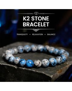 Buddha Stones K2 Stone Balance Bracelet - K2 Stone(Wrist Circumference: 14-15cm)