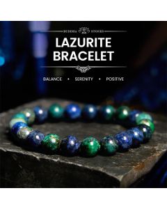 Buddha Stones Lazurite Lapis Lazuli Serenity Bracelet - Lazurite(Wrist Circumference: 14-15cm)