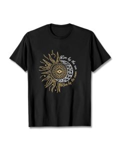 Buddha Stones Live By The Sun Love By The Moon Tee T-shirt - LightGrey / 2XL