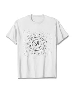Buddha Stones Mandala Om Symbol Mantra Pattern Tee Cotton T-shirt - LightGrey / 2XL