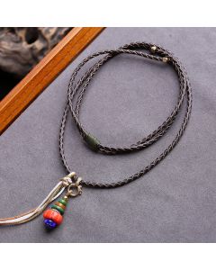 Buddha Stones Mani Stone Heap Design Liuli Bead Tibetan Protection Pendant Necklace - Approx. 4.5–12mm