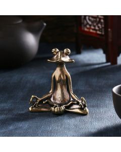 Buddha Stones Mini Small Frog Turtle Koi Fish Snail Crab Copper Wealth Home Decoration - Frog Decoration&Incense Burner