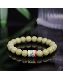 Buddha Stones Natural Alashan Agate Encourage Bracelet - Alashan Agate(Wrist Circumference: 14-17cm)