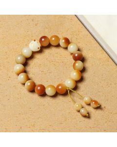 Buddha Stones Natural Bodhi Seed Lovely Paw Claw Peace Wisdom Bracelet - Bodhi Seed(Wisdom♥Wake Up)(Wrist Circumference 14-16cm)