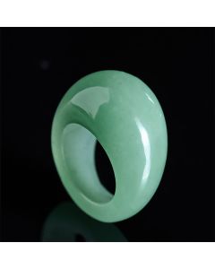 Buddha Stones Natural Green Aventurine Wide Balance Ring - Natural Green Aventurine(Color May Vary)
