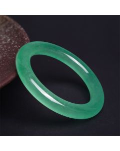 Buddha Stones Natural Jade Luck Prosperity Bracelet Bangle - 58-60mm