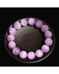 Buddha Stones Natural Kunzite Love Spiritual Growth Bracelet - 15-15.8mm(Wrist Circumference 14-16cm)