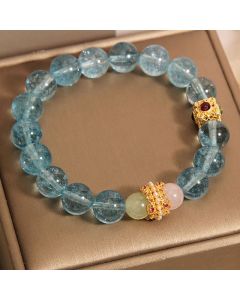 Buddha Stones Natural Kyanite Healing Communication Bracelet - Kyanite(Wrist Circumference: 14-16cm)