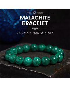 Buddha Stones Natural Malachite Protection Calmness Bracelet - 12mm