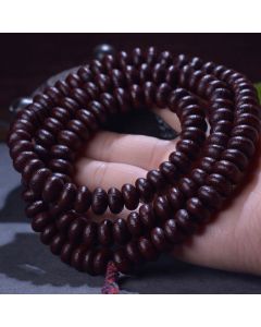 Buddha Stones Natural Tibet 108 Mala Beads Purple Bodhi Seed Wealth Bracelet - 8mm