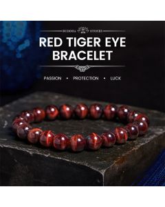 Buddha Stones Natural Tiger Eye Healing Bead Bracelet - 14mm