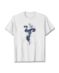 Buddha Stones OM Lotus Flower Background Cotton Tee T-shirt - LightGrey / 2XL
