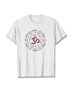 Buddha Stones OM Mantra Character Sanskrit Cotton Tee T-shirt - ForestGreen / 2XL