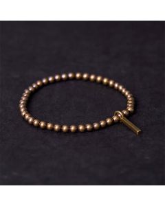 Buddha Stones Pure Copper Brass Beads Self Care Healing Bracelet - 20-21cm
