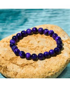 Buddha Stones Purple Tiger Eye Creativity Bracelet - Purple Tiger Eye(Wrist Circumference: 14-16cm) / 12mm