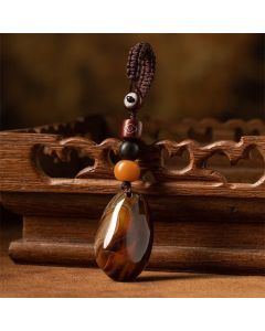Buddha Stones Random Sardonyx Stone Positive Key Chain - Random Sardonyx Stone