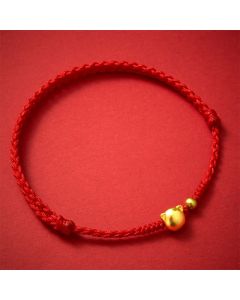 Buddha Stones Red String Copper Cat Head Protection Bracelet - Red String(Protection ♥ Luck)