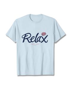 Buddha Stones RELAX Lotus Tee T-shirt - Plum / S