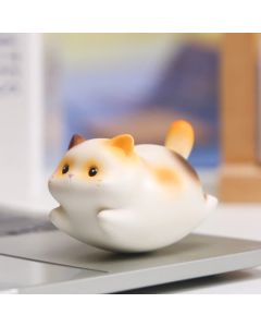 Buddha Stones Resin Cute Wobble Cat Happiness Cartoon Animal Decor - Siamese Cat / Resin (Protection ♥ Stability Energy)