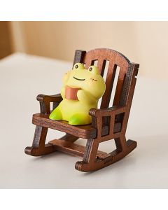 Buddha Stones Resin Kawaii Animal Rocking Chair Comfort Desk Decor - Pig / Resin (Protection ♥ Stability Energy)
