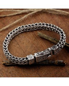 Buddha Stones Retro Dragon Keel Braided Design Balance Healing Bracelet - 22cm