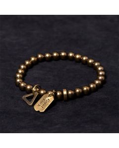 Buddha Stones Retro Pure Copper Brass Luck Bracelet - 7.9-8.3in(20-21cm)