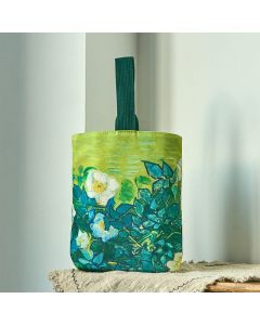 Buddha Stones Roses Canvas Handbag - Wild Rose 15*8*22cm