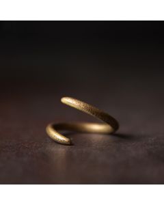 Buddha Stones Simple Design Copper Luck Adjustable Ring - US10