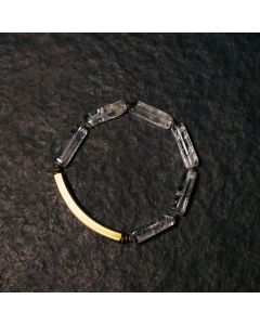 Buddha Stones Square White Crystal Copper Luck Healing Bracelet - Copper White Crystal: (Wrist Circumference 17-17.5cm)