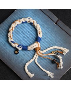 Buddha Stones Tibet Zakiram Goddess of Wealth Thangka Handmade Luck Bracelet - Zakiram Goddess of Wealth Bracelet