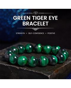 Buddha Stones Tiger Eye Growth Healing Energy Bracelet - Tiger Eye / 12mm