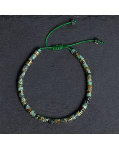 Buddha Stones Turquoise Purification Spacer Bead Bracelet - Turquoise (Wrist Circumference 17-25cm)