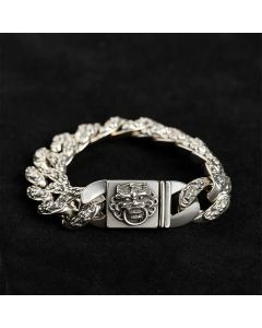 Buddha Stones Two Tone Copper Pi Xiu Auspicioisness Bracelet - 7.5–7.9 in (19–20 cm)