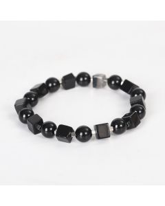 Buddha Stones Various Crystals Black Obsidian Purification Bracelet - Green Aventurine(Wrist Circumference: 14-16cm)