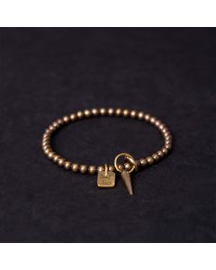 Buddha Stones Vintage Copper Brass Beads Fortune Balance Bracelet - 19-20cm
