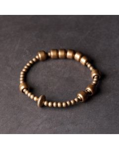 Buddha Stones Vintage Copper Brass Blance Wealth Bracelet - 17-17.6cm