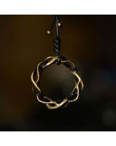 Buddha Stones Vintage Copper Brass Luck Handmade Necklace Pendant - copper