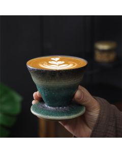 Buddha Stones Vintage Design Ceramic Coffee Mug Tea Espresso Coffee Cup 150ml - Brown 9cm*9cm*8cm*150ml