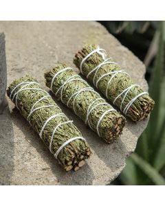 Buddha Stones Cedar Smudge Stick for Home Cleansing Incense Meditation and Rituals Cedar Sticks Incense Wands - 6 Stick (10.5cm/Stick)