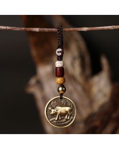 Chinese Zodiac Copper Luck Keychain Decoration - Dog