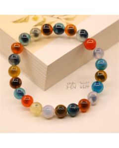 Buddha Stones Colorful Candy Agate Healing Strength Bead Bracelet - Candy Agate(Strength♥Confidence)