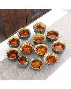 Buddha Stones Colorful Ceramic Teacup Tea Cups - 9cm*5.7cm*145ml