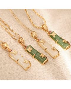FREE Today: Brings Unexpected Windfall Luck Jade Necklace Pendant - White Jade ( Protection ♥ Happiness)