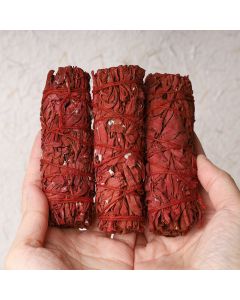 Buddha Stones Dragon's Blood Sage Smudge Stick for Home Negative Energy Cleansing Incense Healing Meditation Rituals - 6 Stick (10.1cm/Stick