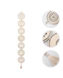 Buddha Stones Chakra Balancing Wall Hanger Home Decor - Wood